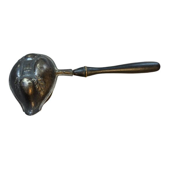 Antique Paye & Baker 1917 Patented‎ Silver Plated Tea Strainer Spoon Wood Handle - Picture 5 of 10